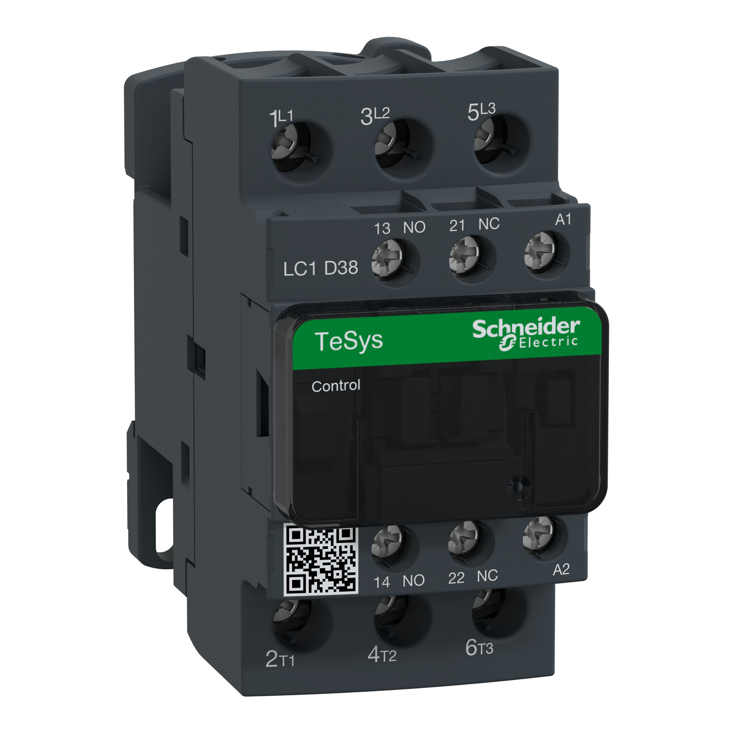 LC1D38M7 Schneider Electric Distributor KSA Contactor, TeSys Deca, 3P(3 NO), AC-3/AC-3e, 0 to 440V, 38A, 220VAC 50/60Hz coil