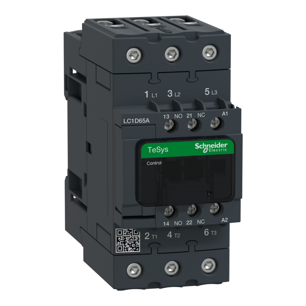 LC1D65AM7 Schneider Electric Distributor KSA Contactor, TeSys Deca, 3P(3 NO), AC-3/AC-3e, 0 to 440V, 65A, 220VAC 50/60Hz coil