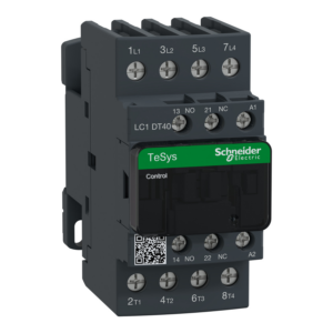 LC1DT40M7 Schneider Electric Distributor KSA Contactor, TeSys Deca, 4P(4 NO), AC-1, <lt/>= 440V, 40A, 220V AC 50/60Hz coil, screw terminal