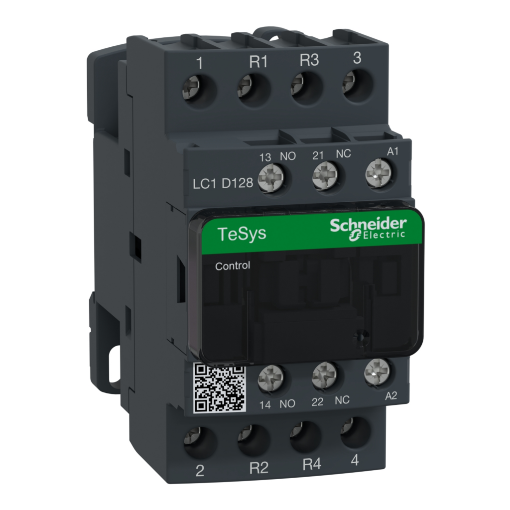 LC1D128M7 Schneider Electric Distributor KSA Contactor, TeSys Deca, 4P(2NO+2NC), AC-1, 0 to 440V, 25A, 220VAC 50/60Hz coil