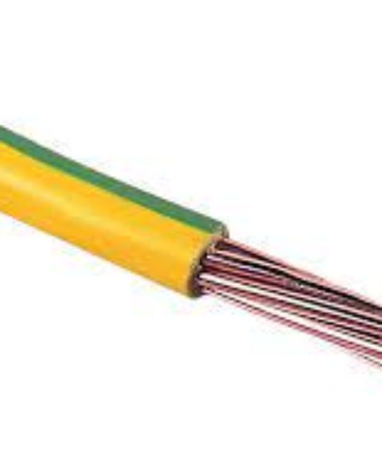 25 Bare Copper Yellow Green Cable