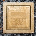 Buried,Earth,Rod,Inspection,Pit,In,Gravel